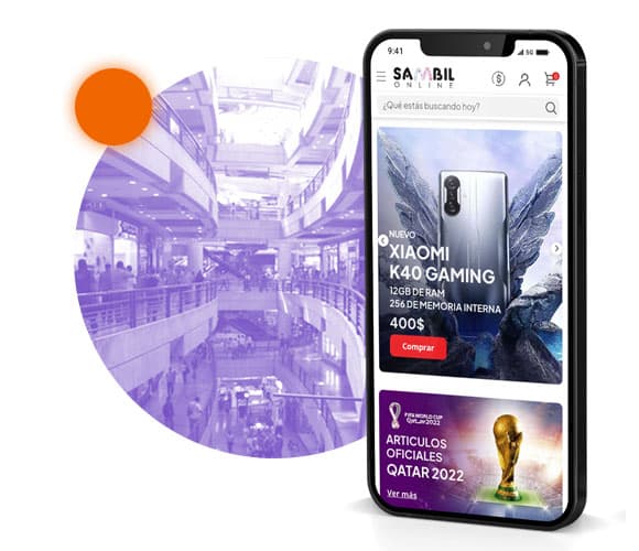 App Sambil Online en móvil