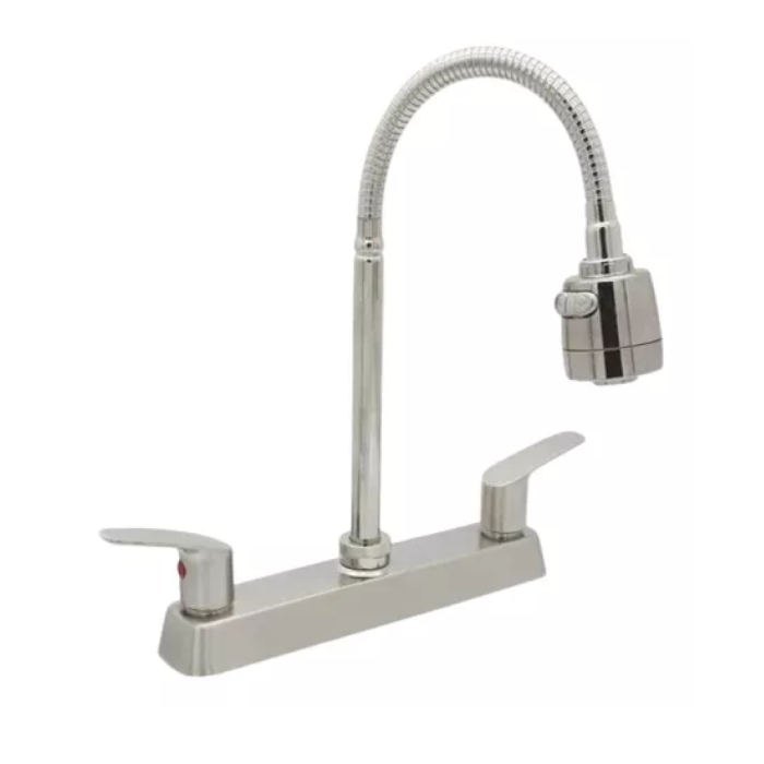 Llave Para Fregadero Doble Flexible