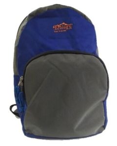 Bolso Morral Escolar Para Niños Unisex Macuto Ecology Azul y Negro