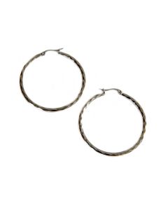 Argollas DiBraun de acero plateado