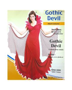 Disfraz Gótica Roja Para Adulto