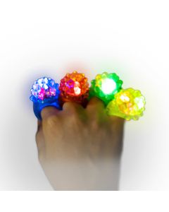 4un Anillos Led Hora Loca Cotillón