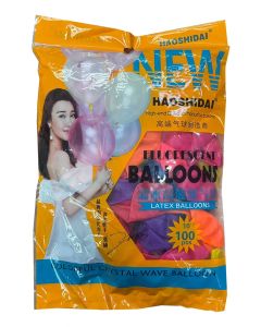 Globo Neon R10 Colores Surtidos Paquete 100u