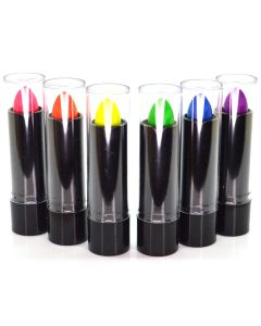 Kit Labial Neon Hora Loca Fiestas Cotillón 6unid