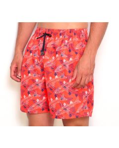 BEACHMAN Short de Baño en Microfibra Peces Punteados