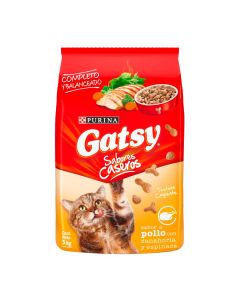 Gatsy Alimentos Para Gatos Adultos Pollo Zanahoria Y Espinaca 3Kgs