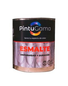 Pintura Esmalte Brillante Pintugama Clase A 1/4 Galón (Gris)