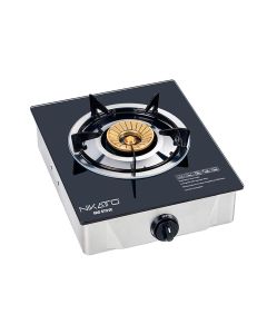 Cocina Portátil a Gas Superficie de Vidrio Nikatto 1 Hornilla