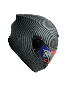 Casco Integral Edge Frankie Solido Visor Claro Oscuro Fibra de Carbono M-L-XL