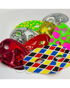 8un Antifaces Plásticos Hora Loca