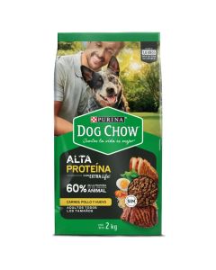 Alimento Para Perro Purina Dog Chow Adultos Alta Proteína 2Kg