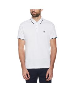 Polo Blanca con Detalles Negro Original Penguin