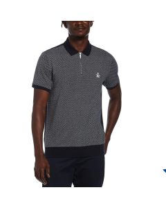 Polo Negra Estampada Original Penguin