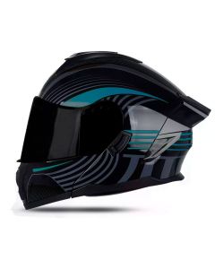 Casco Modular Edge Boston Beatspeeds Brillante con Luz LED