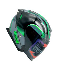 Casco Semi Integral Edge Bonnie Advance Brillante Doble Visor Ahumado