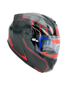 Casco Modular Edge Turbo II GX3 Brillante Doble Visor Transparente