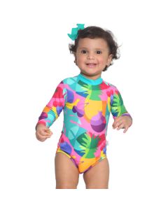 Traje de Baño Entero Manga Larga Zip Up - Frutipop