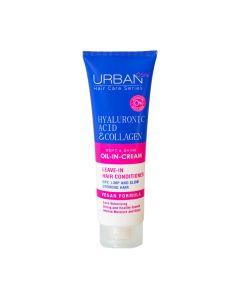 Crema de peinar Urban Care sin enjuague con Ácido hialurónico y colágeno 150ml