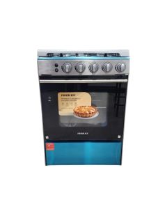 Cocina a Gas Frigilux 4 Hornillas Inox Encendido Eléctrico