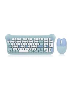Set Teclado Y Mouse Inalambrico Diseño Gato Bluetooth
