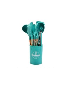 Set Juego De Utensilios De Cocina 12 Piezas Azul