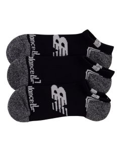 Medias Cortas New Balance No Show Run 3 Pack Negro