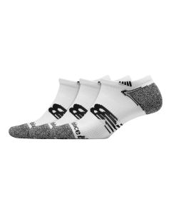 Medias Cortas New Balance No Show Run 3 Pack Blanco
