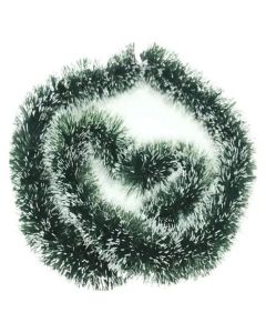 Pack 4 Guirnalda Navideña Puntas Blancas 2m X 9cm Decoracion