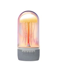 Lampara De Noche Medusa Parlante Altavoz Bluetooth Led 3d
