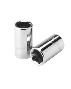 Dado Corto Hexagonal Cromado Nikatto 1/4" X 11mm