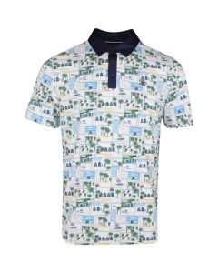Polo de Golf Estampado Palmeras Original Penguin