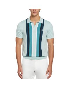 Polo Detalle Lineas Frontal Verde Original Penguin