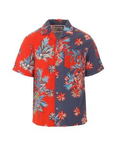 Camisa de caballero manga corta con bolsillo Ecologica flores Stretch Original Penguin