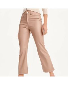 Pantalon de cuerina flare DKNY