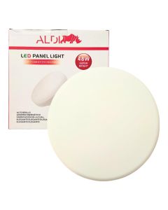 Lámpara Panel Led Superficial Cuadrado Borde Infinito De 48w