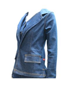 Blazer Denim Para Dama Usa Jeans Wear