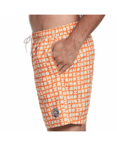 Bañador Estampado Naranja Original Penguin