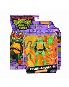 Tortuga Ninja Michelangelo Figura Mutante Accion Con Cadenas