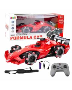 Carro Formula F1 Control Remoto Recargable 2.4g Sensor Humo