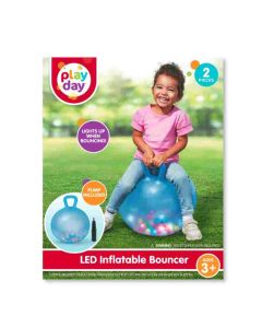 Play Day Balon Inflable Saltador Activo Para Niños Con Luz