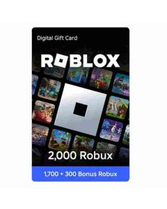 Tarjeta Roblox 1700 Robux Gift Card Digital [ +300 Bonus ]