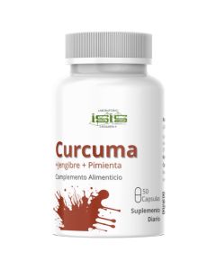 ISIS Cúrcuma con Jengibre y Pimienta – Suplemento herbal – Bienestar y energía