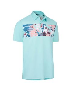 Polo de Golf Azul Estampado Original Penguin